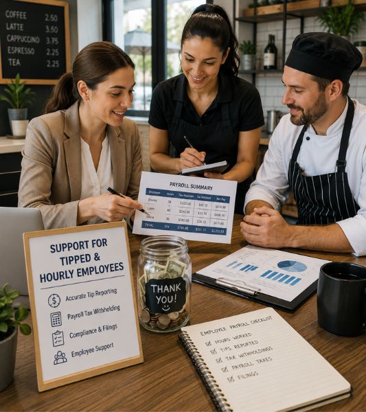 Support for Tipped & Hourly Employees