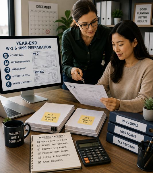 Year-End W-2 & 1099 Preparation